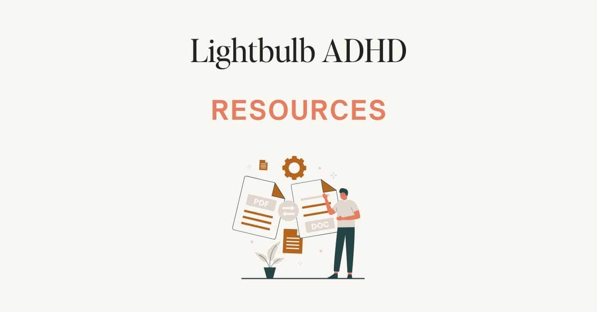 Resources For ADHD Personal Favourites | Lightbulb ADHD